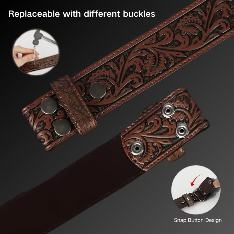 Rustler’s Trail Genuine Leather Belt Straps