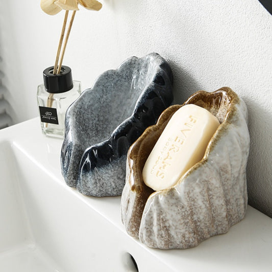 Ceramic Basin Soap Dish – Elegant Drain Design