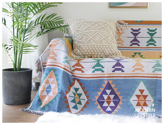 BohoNest Geometric Sofa & Bed Throw