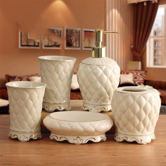 Regalia Luxe 5-Piece Ceramic Bathroom Set
