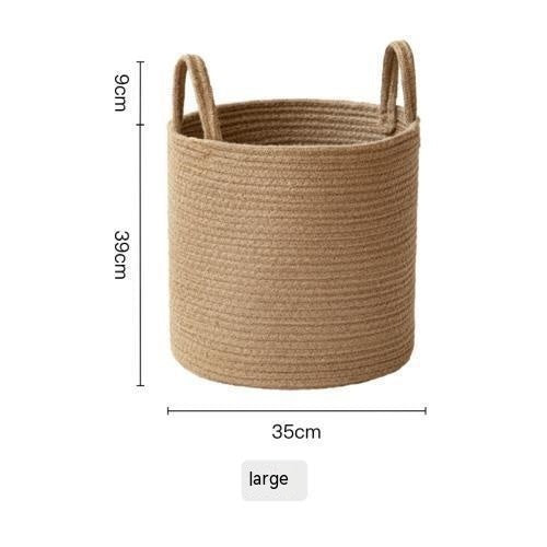 Sierra Loom Jute & Cotton Basket