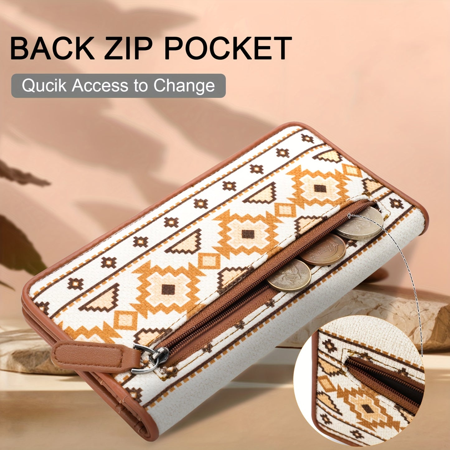 Aztec Breeze Ultra Slim Leather Wallet