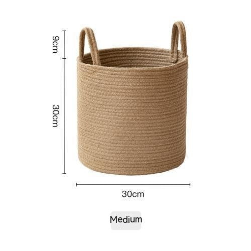 Sierra Loom Jute & Cotton Basket
