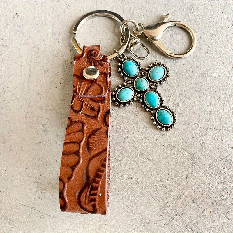 Desert Breeze Turquoise Keychain