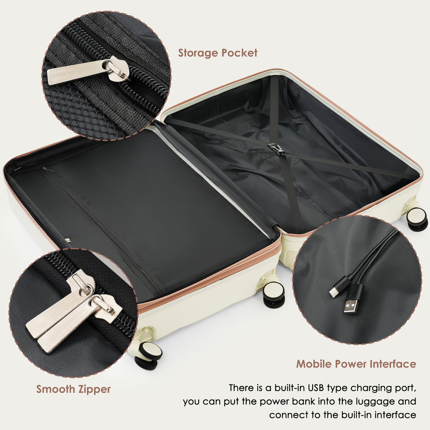 VoyagerPro 4-Piece Expandable Suitcase Set