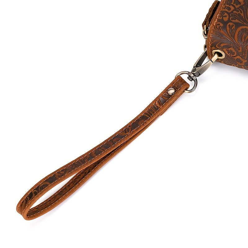 FloraLux Premium Vintage Leather Wallet