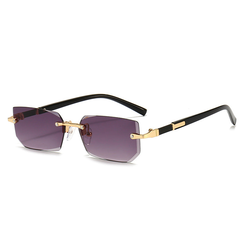Golden Edge Rimless Sunglasses