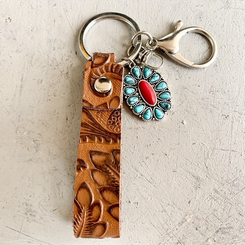Desert Breeze Turquoise Keychain
