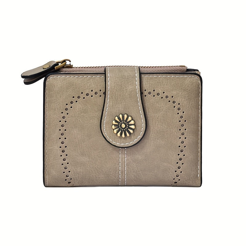 Timeless Zip Vintage Faux Leather Wallet