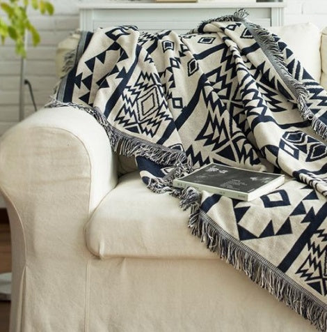 GeoComfort Cotton Throw Blanket
