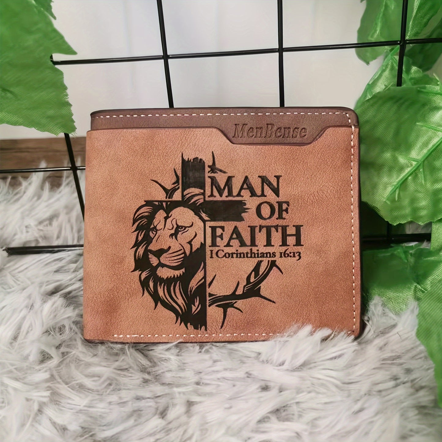 Lionheart Man of Faith Leather Wallet
