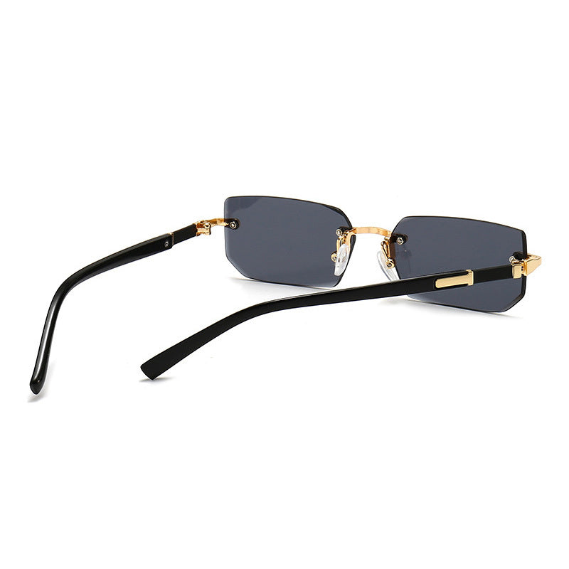 Golden Edge Rimless Sunglasses
