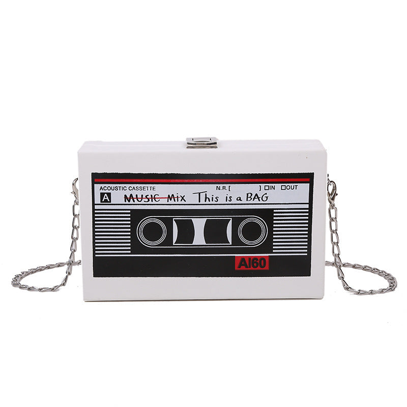 RetroMix Cassette Chain Crossbody Bag