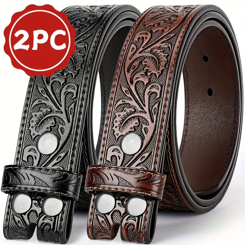 Rustler’s Trail Genuine Leather Belt Straps