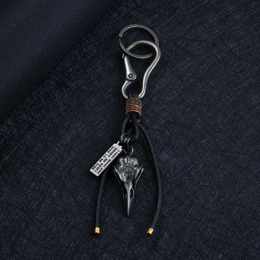 RavenClaw Retro Leather Rope Keychain