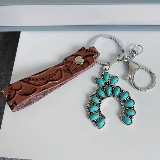 Desert Breeze Turquoise Keychain