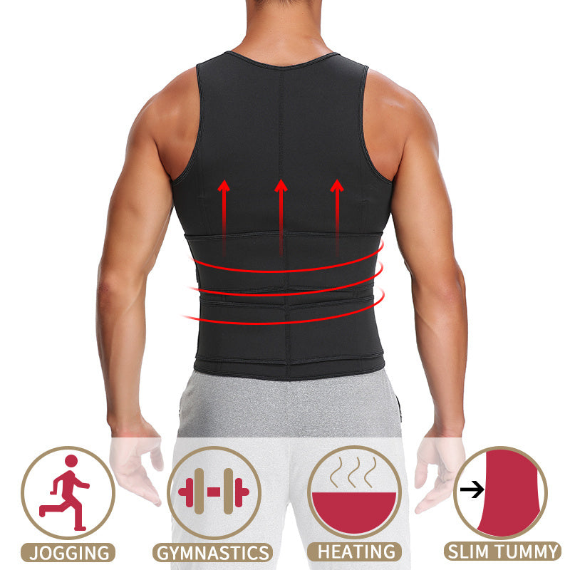 Sauna Waist Trainer Vest – Sweat-Enhancing Shapewear