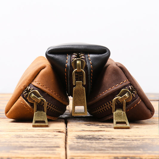 Leather Clutch & Coin Pouch