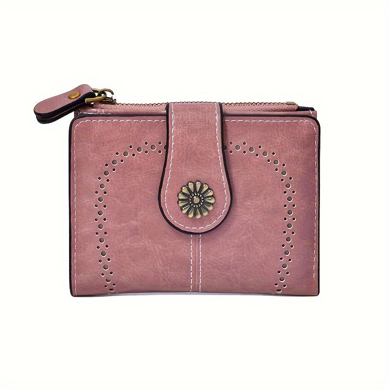 Timeless Zip Vintage Faux Leather Wallet