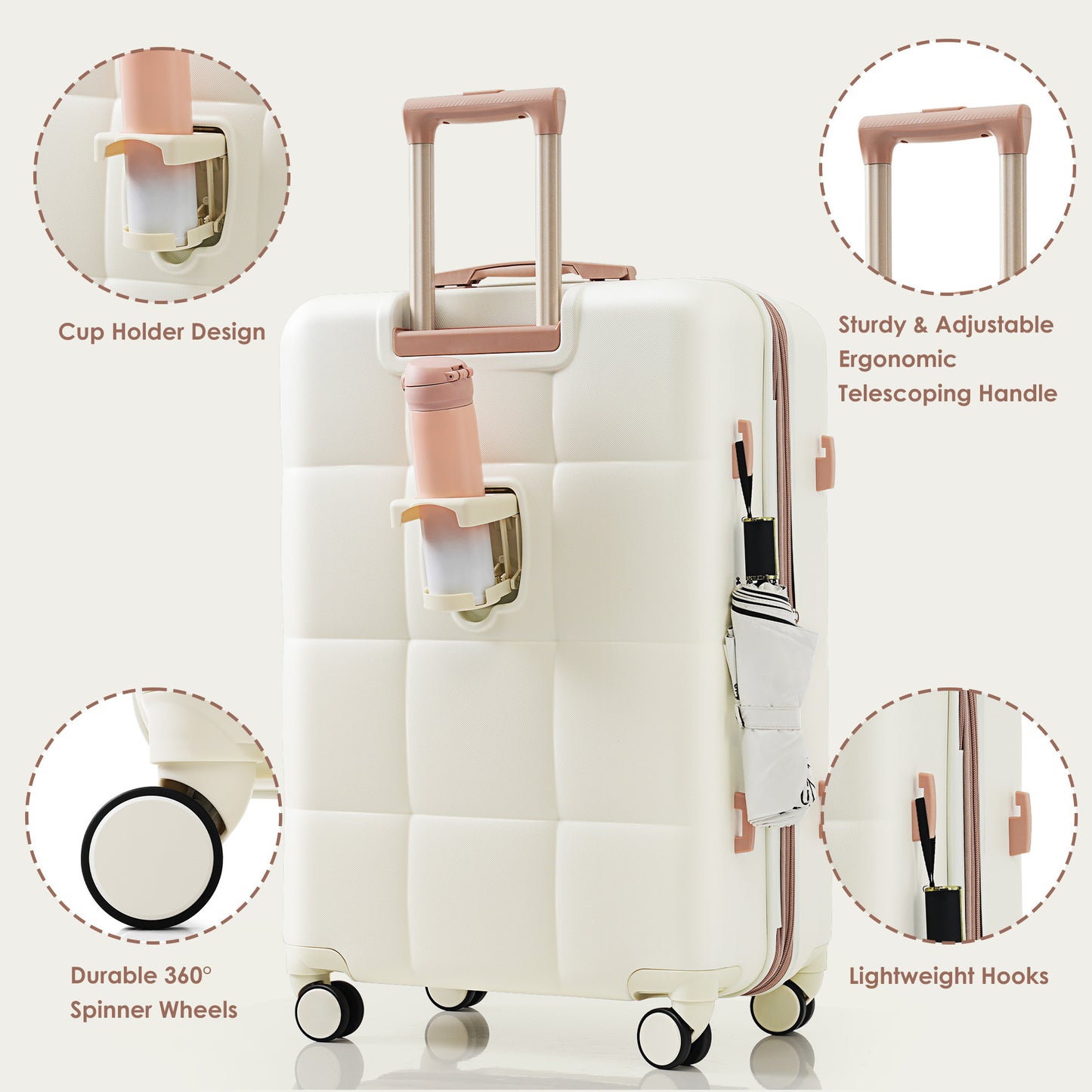 VoyagerPro 4-Piece Expandable Suitcase Set