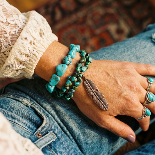Chunky Turquoise Bracelet