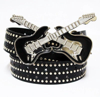 RockRiff Punk Leather Belt