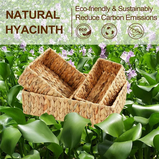 WovenNest 3-Pack Wicker Storage Basket Set