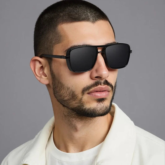 Retro Metal Steampunk Sunglasses