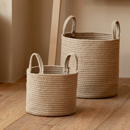 Sierra Loom Jute & Cotton Basket