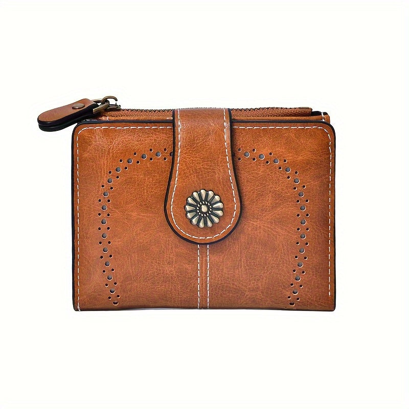Timeless Zip Vintage Faux Leather Wallet