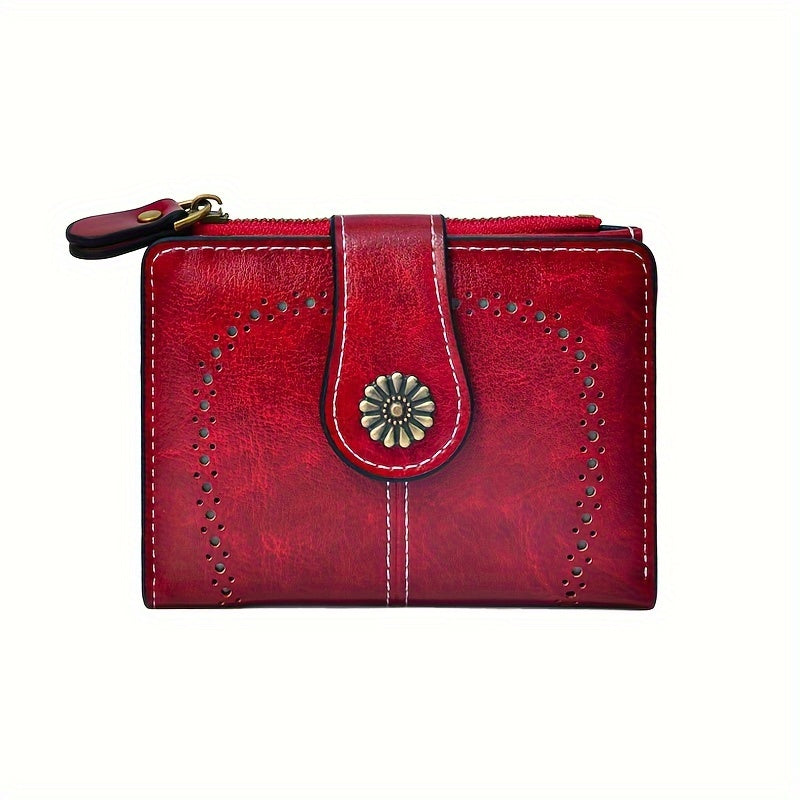 Timeless Zip Vintage Faux Leather Wallet
