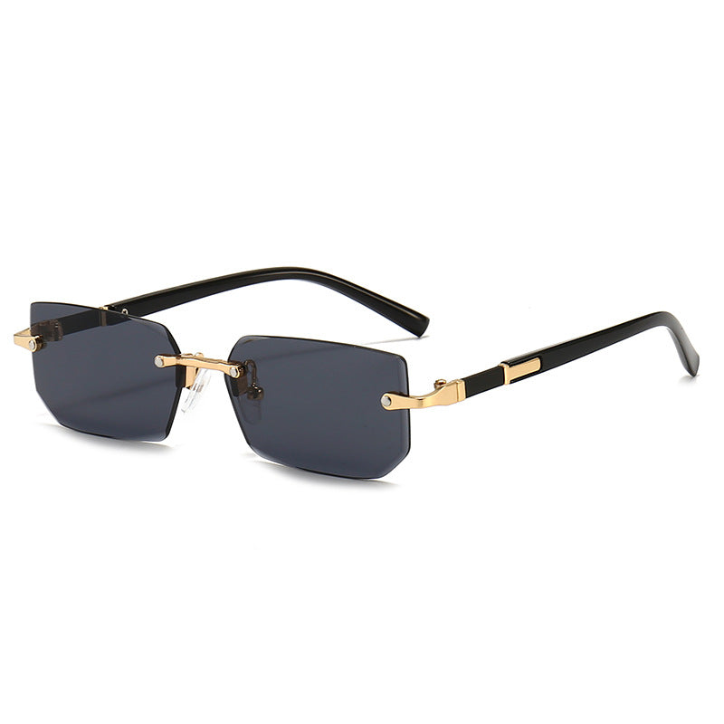 Golden Edge Rimless Sunglasses