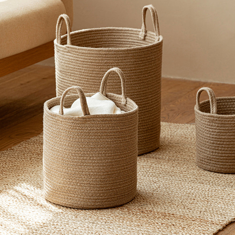 Sierra Loom Jute & Cotton Basket