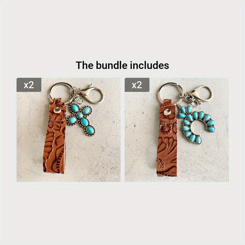 Desert Breeze Turquoise Keychain