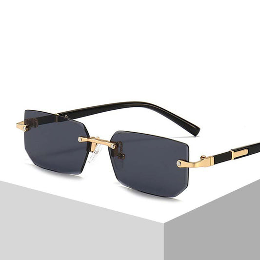 Golden Edge Rimless Sunglasses