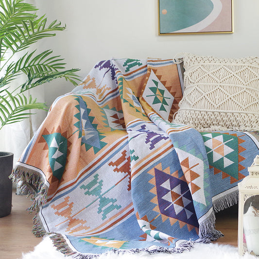 BohoNest Geometric Sofa & Bed Throw