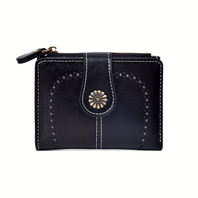 Timeless Zip Vintage Faux Leather Wallet