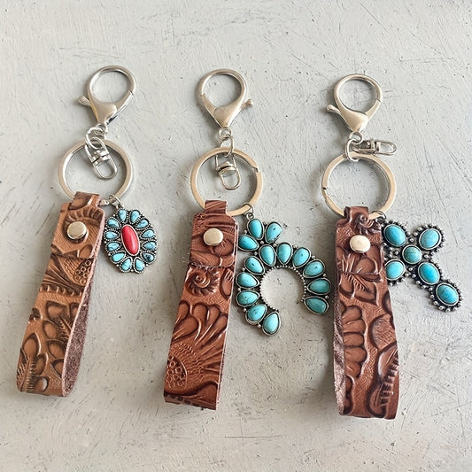 Desert Breeze Turquoise Keychain