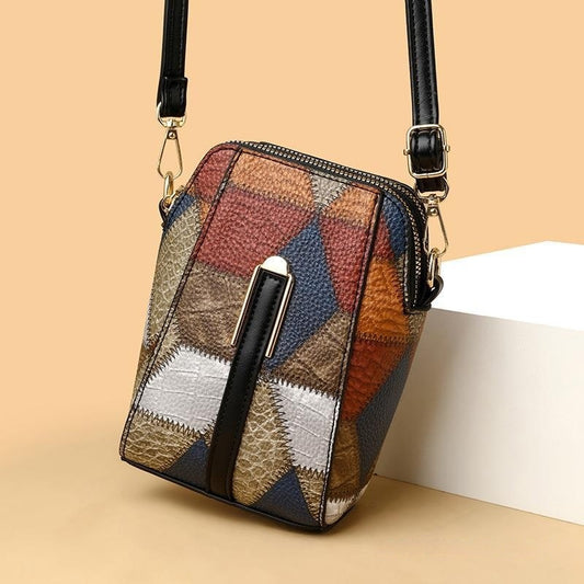 LuxeStitch Soft Leather Shoulder Bag