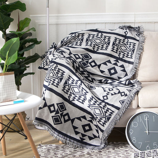 GeoComfort Cotton Throw Blanket