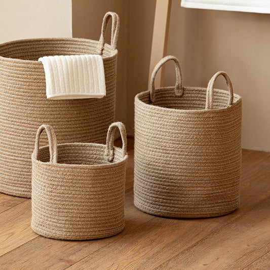 Sierra Loom Jute & Cotton Basket