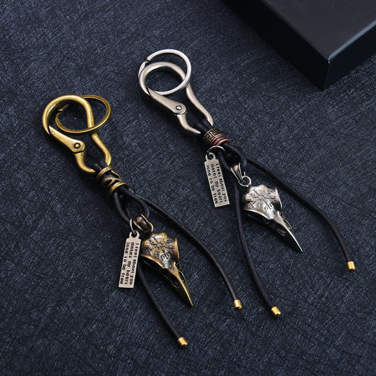 RavenClaw Retro Leather Rope Keychain