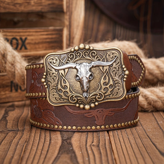 Skull Rider Western Belt
