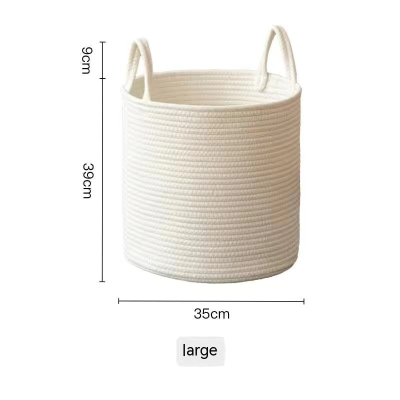 Sierra Loom Jute & Cotton Basket