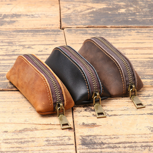 Leather Clutch & Coin Pouch