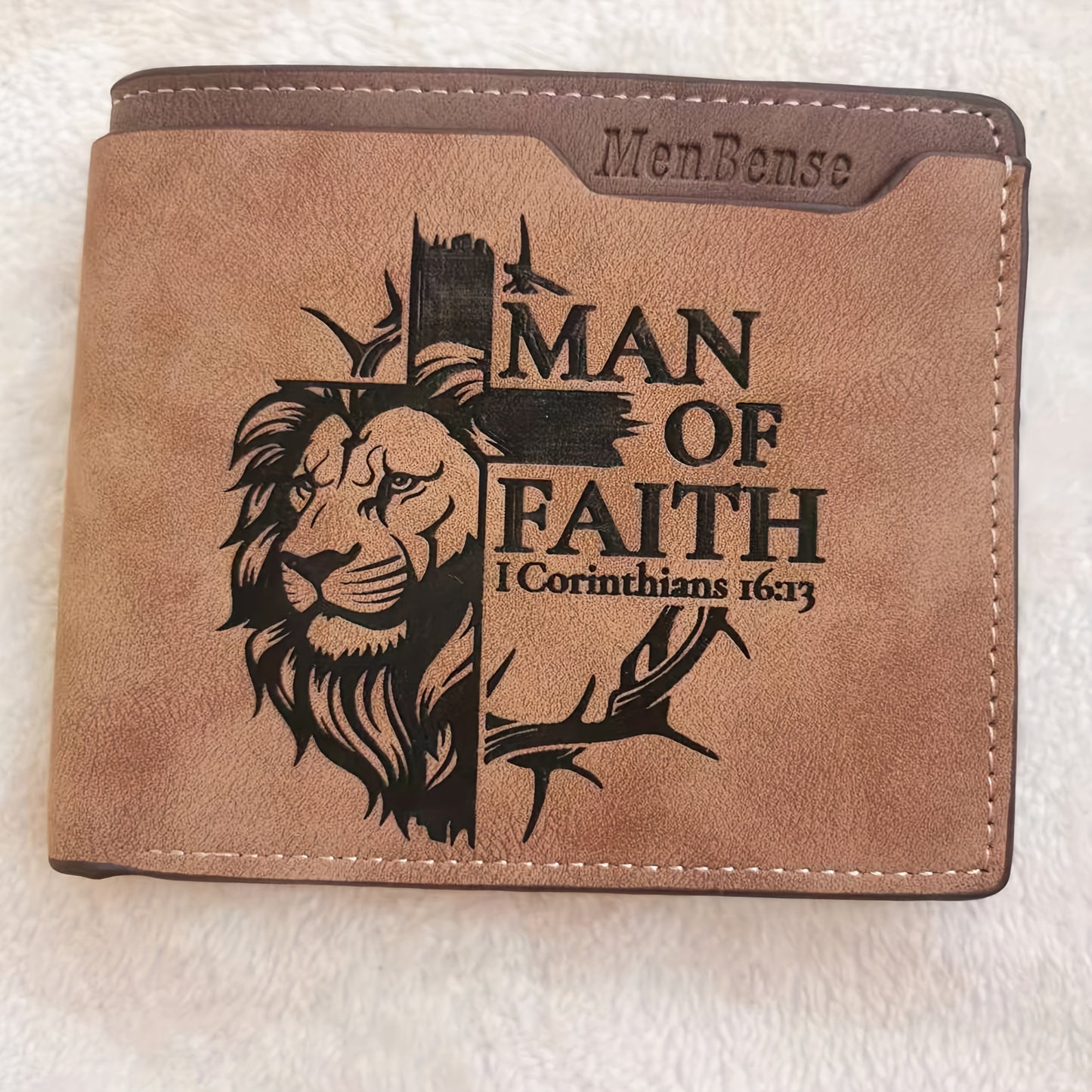 Lionheart Man of Faith Leather Wallet