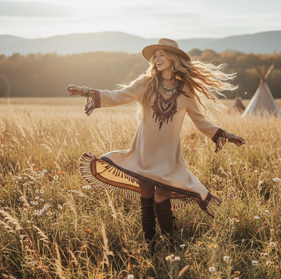 Sundown Fringe Dress