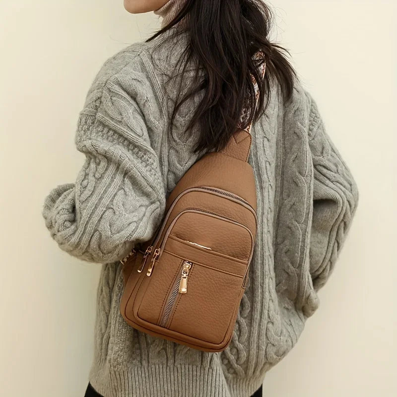 Retro Soft Leather Crossbody Bag