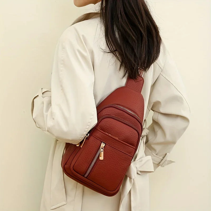 Retro Soft Leather Crossbody Bag