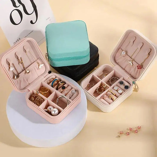 Leather Travel Jewelry Organizer